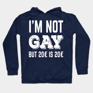 I'm not Gay but $20 is $20 Hoodie